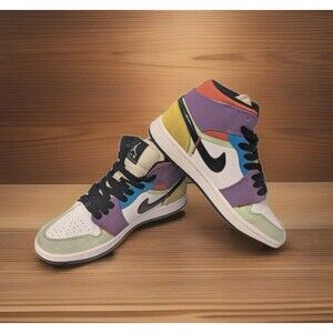 Nike Air Jordan 1 Mid SE Lightbulb CW1140-100 Women’s Size 6 1/2 Sneakers